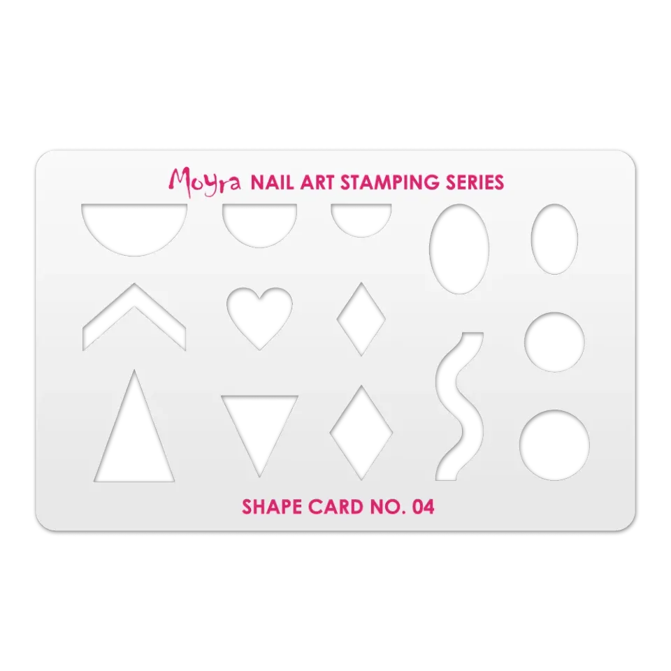 Moyra Shape Card 04 stampingkort til præcise motiver