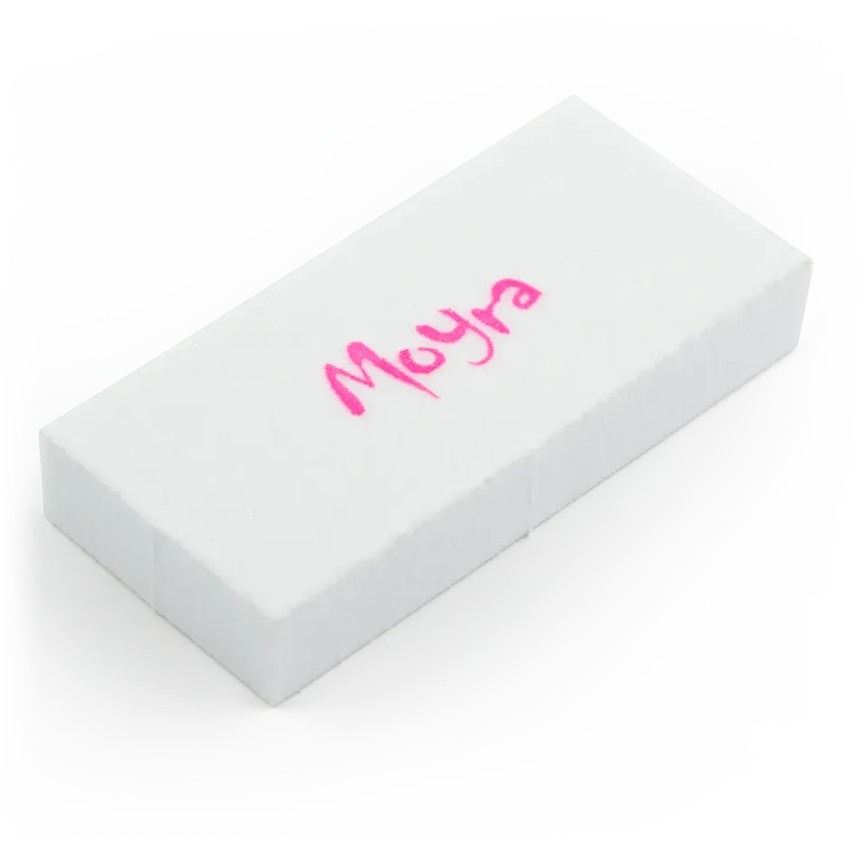 Moyra Mini Buffer F37 neglebuffer 180/180 hvid lille blok