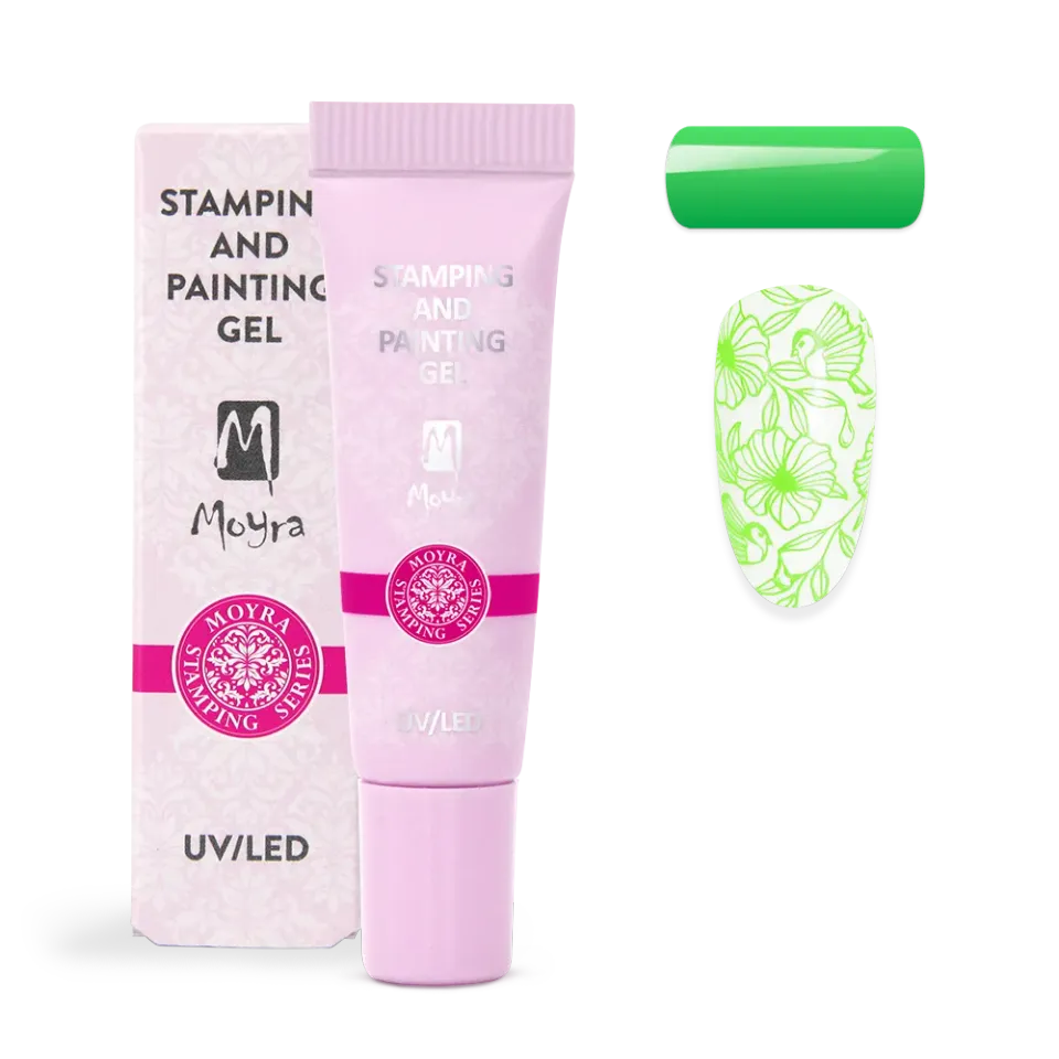 Moyra Stamping 09 Vivid Green gel 7 g stempling