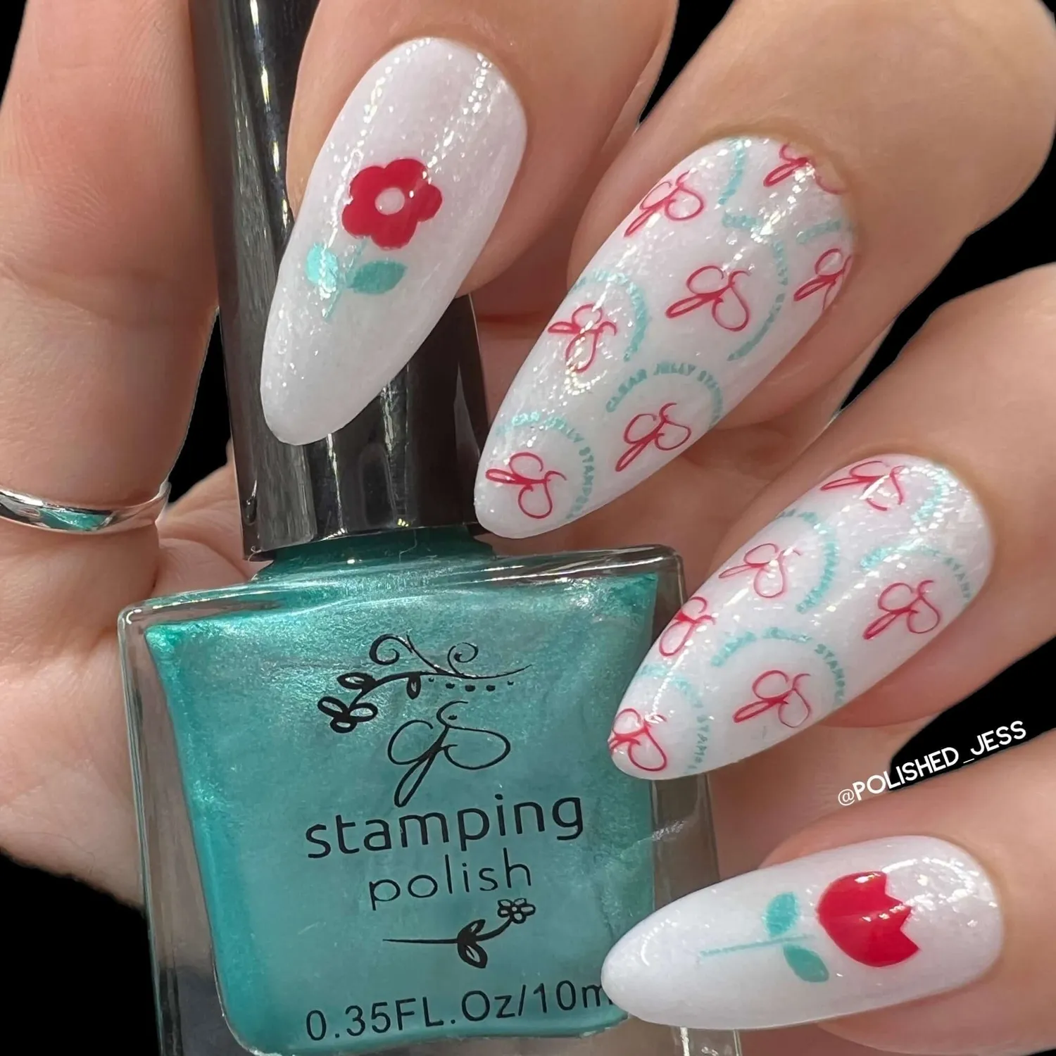 Clear Jelly Stamper Patterned Spring CjS-287 stampingplade blomster