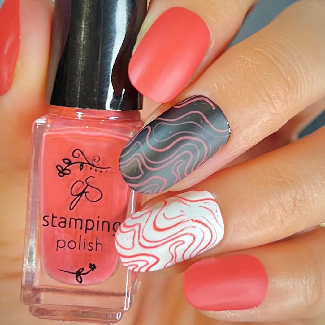 Clear Jelly Stamper 136 Retro Red stamping lak koral 5ml