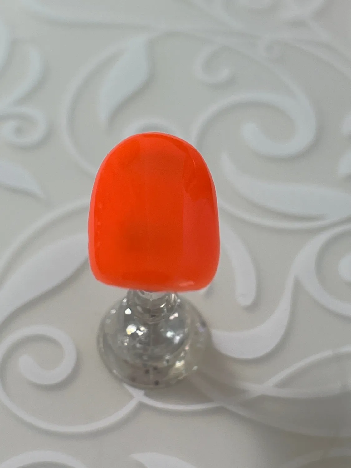 Clear Jelly Stamper 535 Carve It Up builder gel 12 ml neon orange