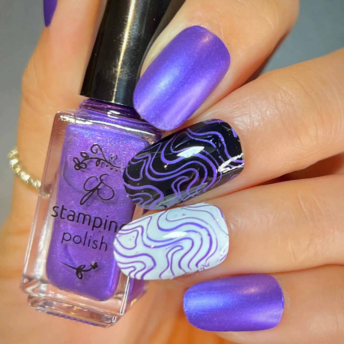 Clear Jelly Stamper 30 Plum Crazy stamping lak lilla