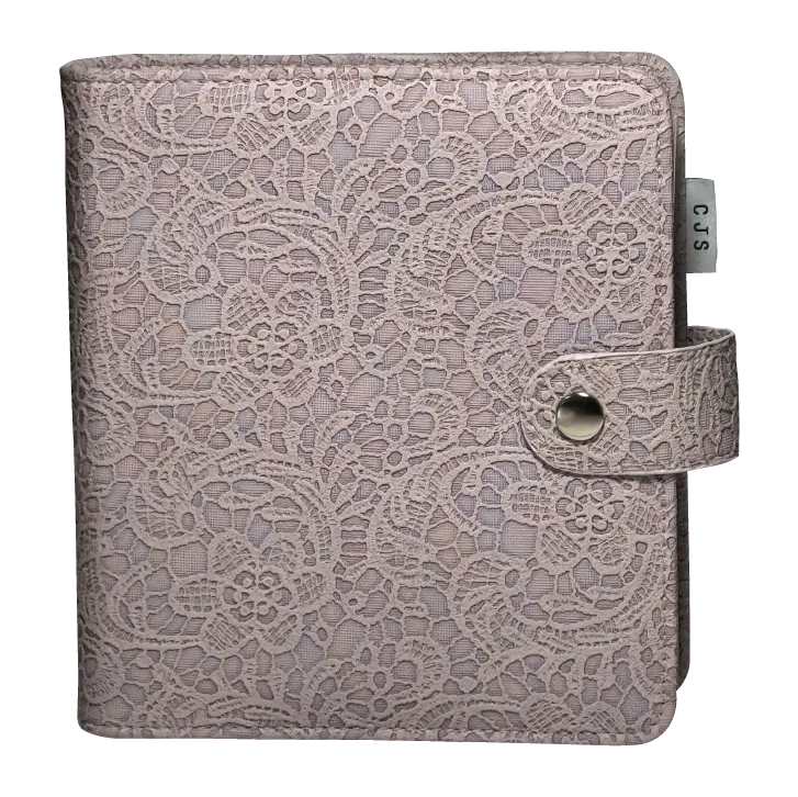 Clear Jelly Stamper Lace Binder mappe 6-ring 20 plader