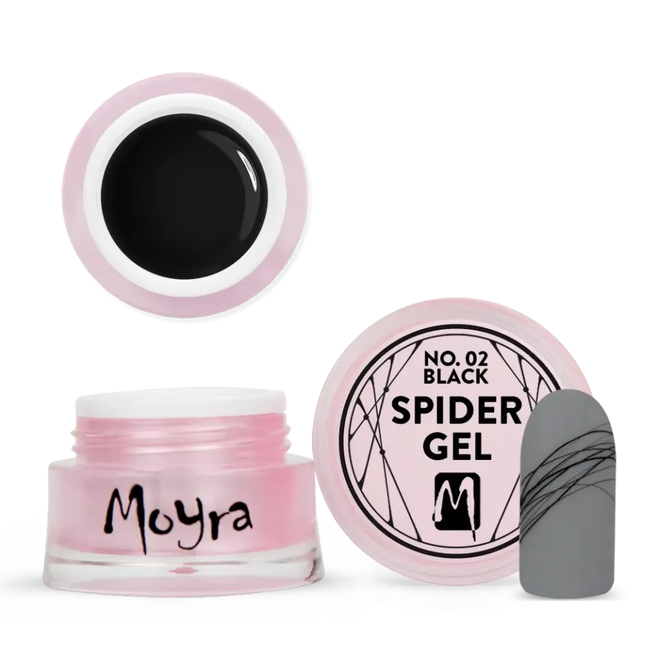 Moyra Spider No. 02 linergel sort 5 g tynd