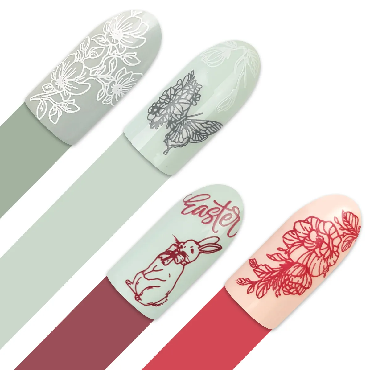 Moyra Stamping Plate 130 In Bloom stampingplade blomster