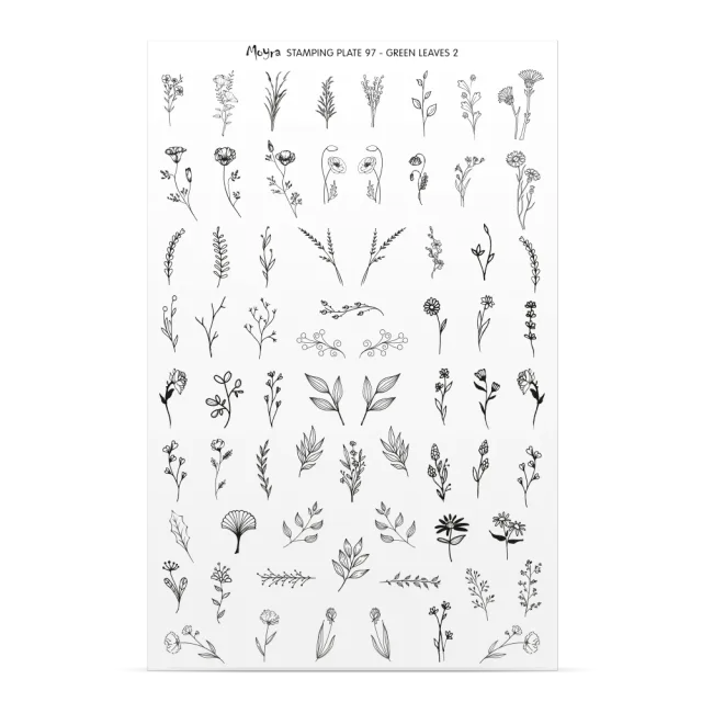 Moyra Try-on Plate Sheet No. 97 prøveark gennemsigtig
