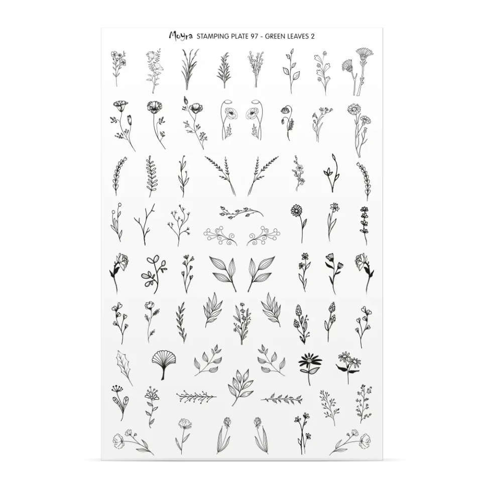 Moyra Try-on Plate Sheet No. 97 prøveark gennemsigtig