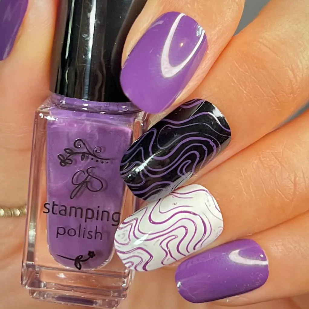 Clear Jelly Stamper 169 Eggplant stamping lak lilla 5 ml
