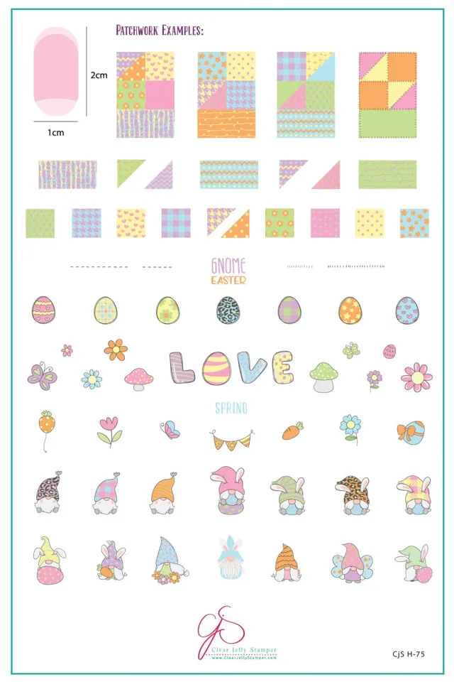 Clear Jelly Stamper Easter Gnomes CjSH-75 stampingplade nisser