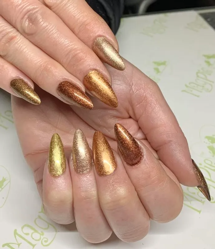 Indigo Nails Bruna Chrome neglepulver bronze