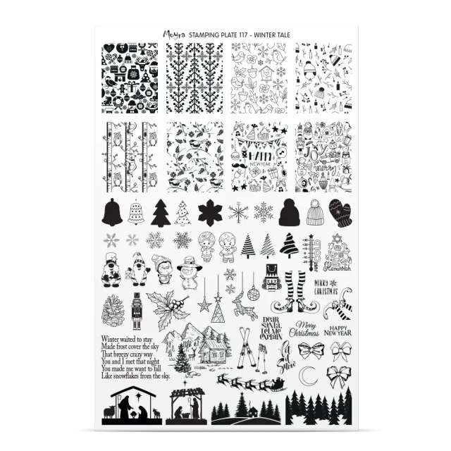 Moyra Try-On Plate Sheet No. 117 prøveark