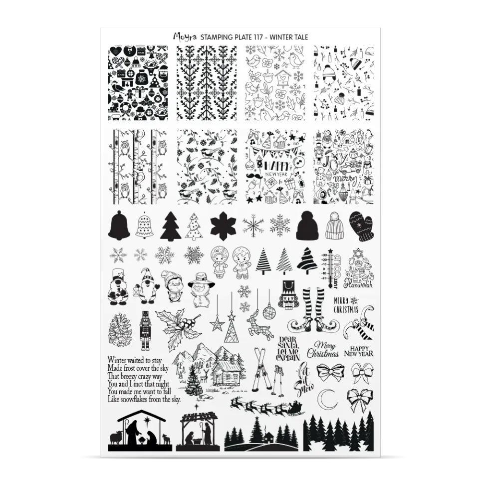 Moyra Try-On Plate Sheet No. 117 prøveark
