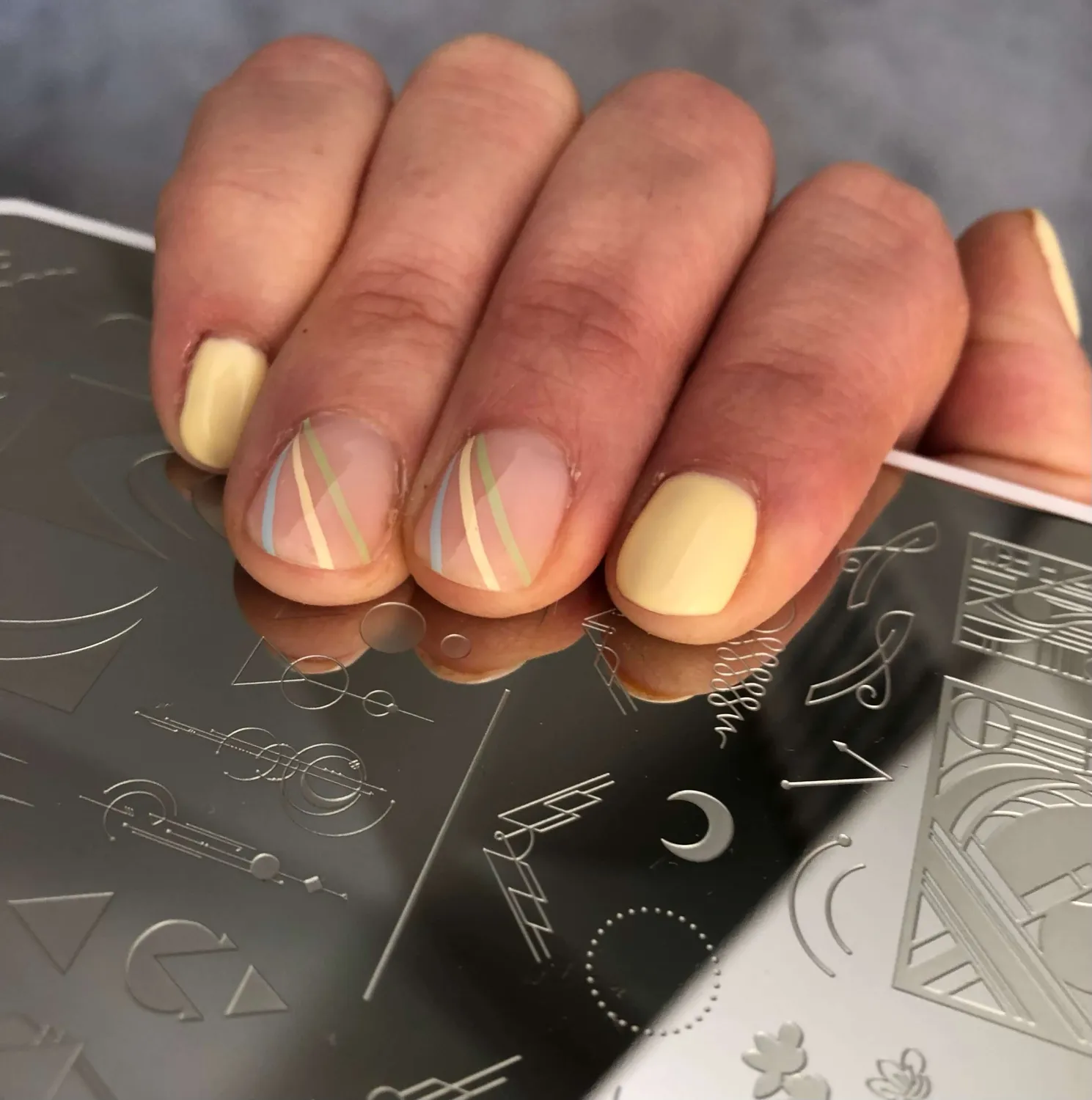 Clear Jelly Stamper Geo-mazing CjS-253 stamping plade geometrisk
