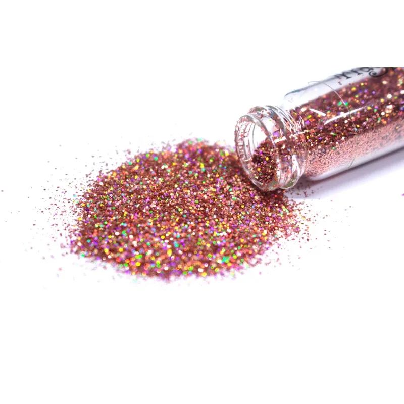 Indigo Nails Peaches glitter til negle fersken