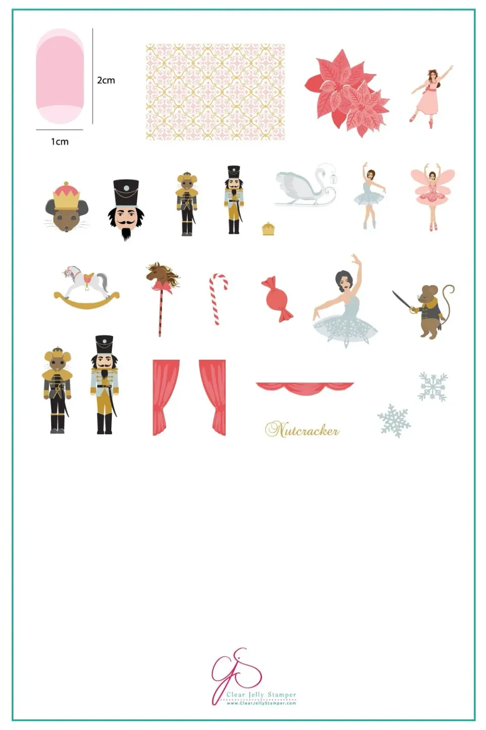 Clear Jelly Stamper CjSC-22 Nutcracker Christmas stampingplade jul