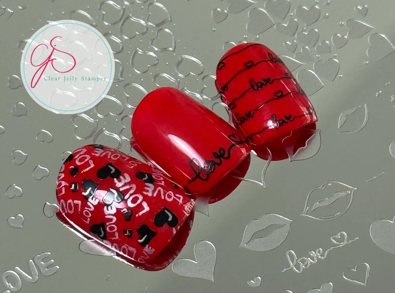 Clear Jelly Stamper Lovestruck CjSV-54 stampingplade hjerter