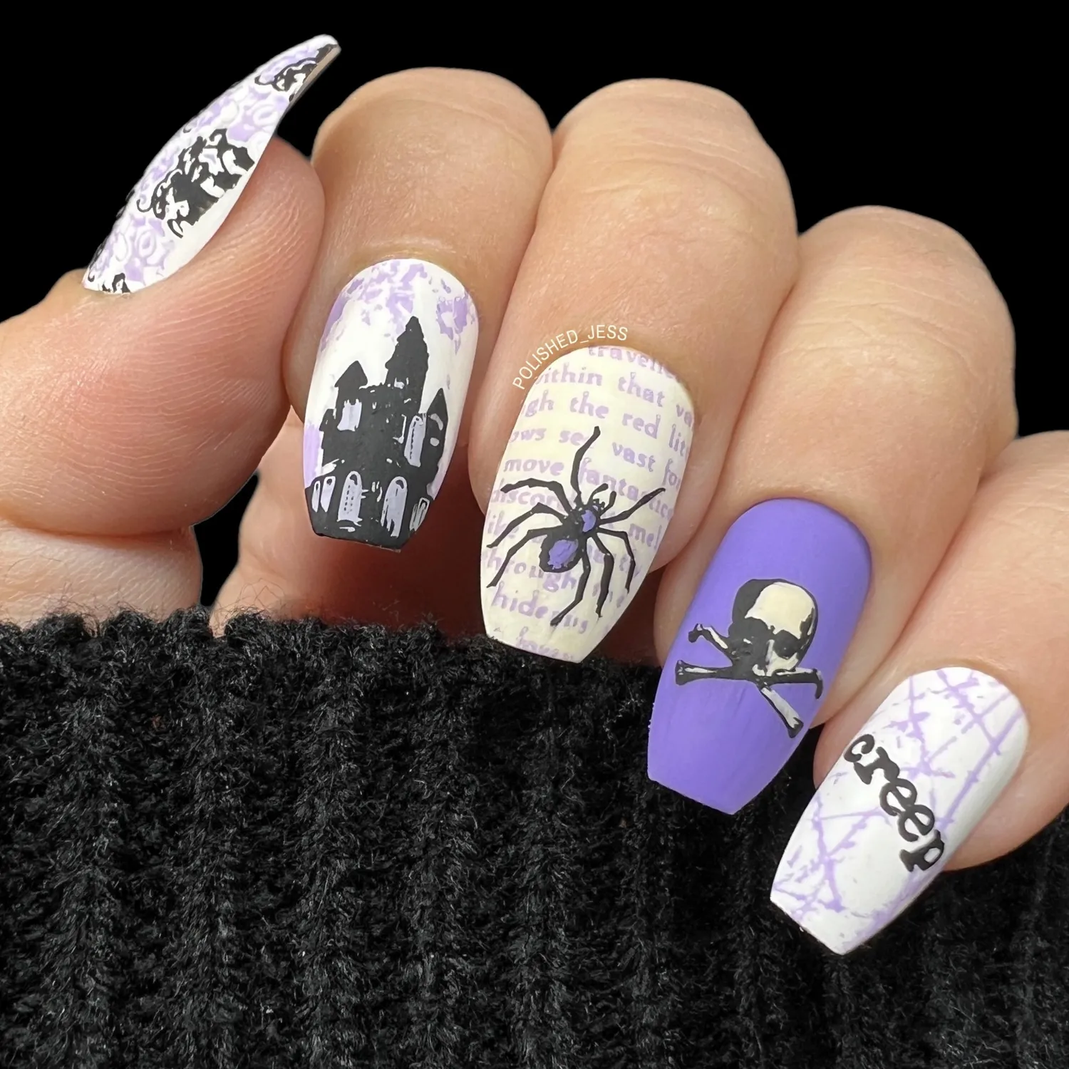Clear Jelly Stamper H-22 Shivers stamping plade halloween
