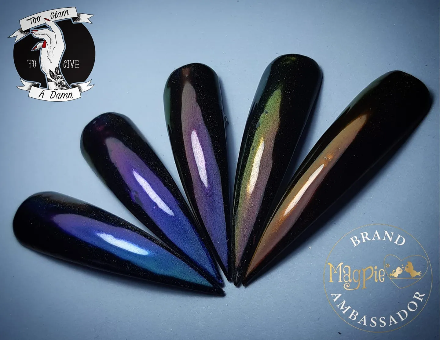 Beautystones Laurel Holo Chrome neglepulver spejleffekt