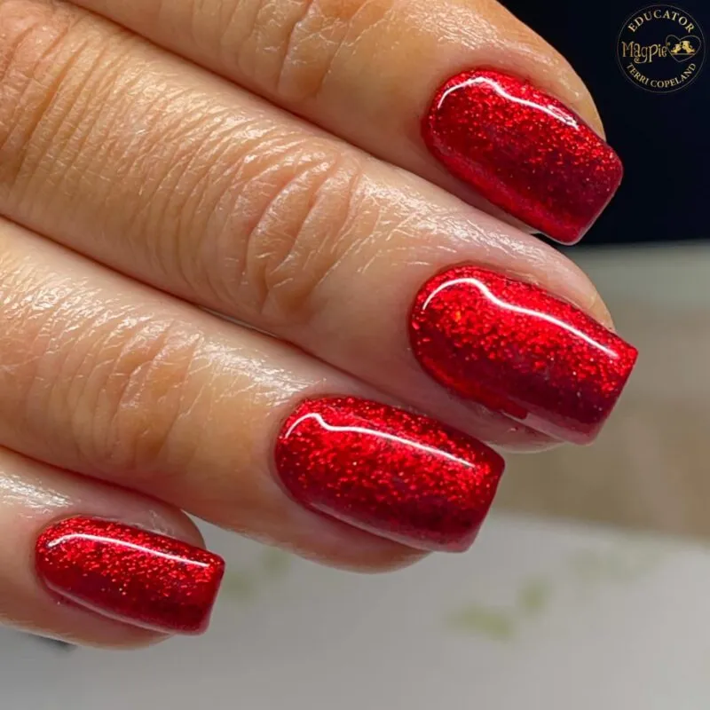 Indigo Nails Beautystones Stevie Flakes flager