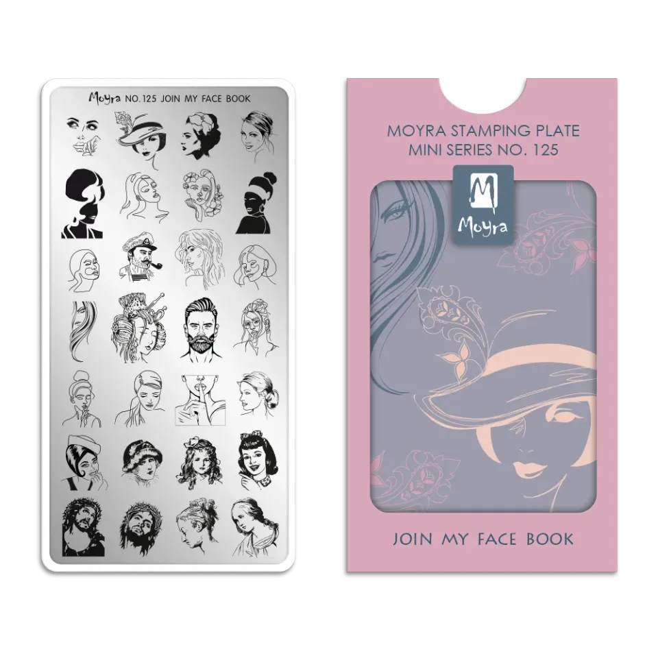 Moyra Mini stampingplade 125 Join My Face Book
