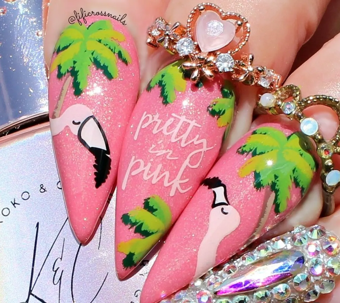 Clear Jelly Stamper XL-Five CjS-XL-Five stamping plade flamingo