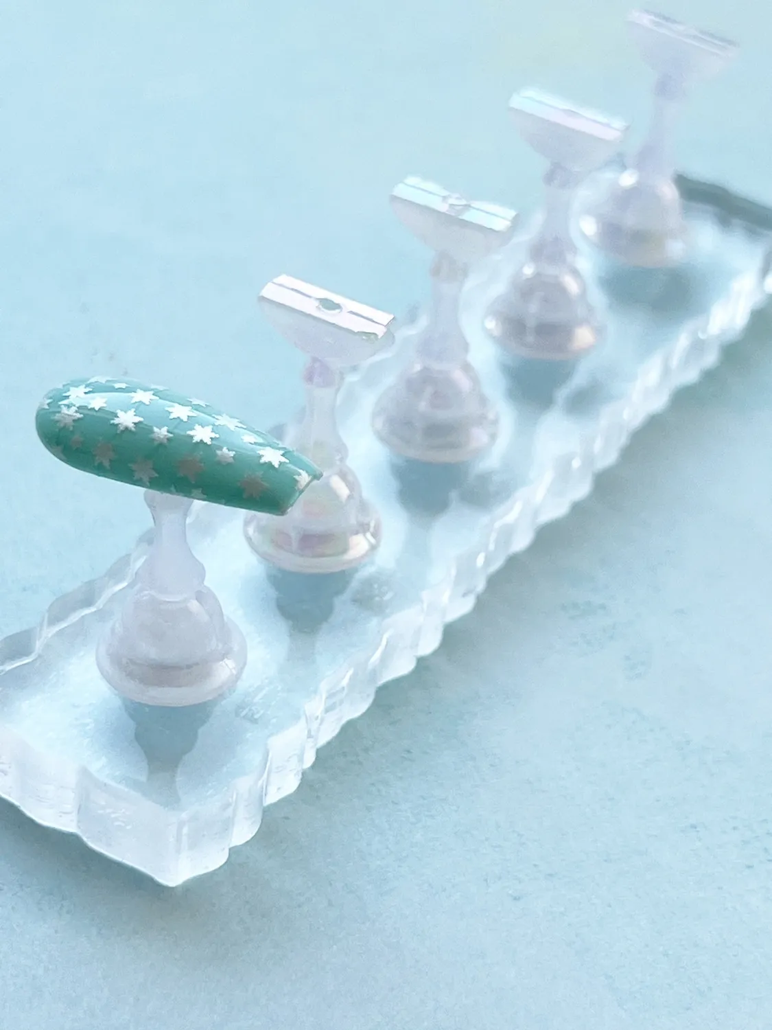 Clear Jelly Stamper 5 Tip holder akryl display natur