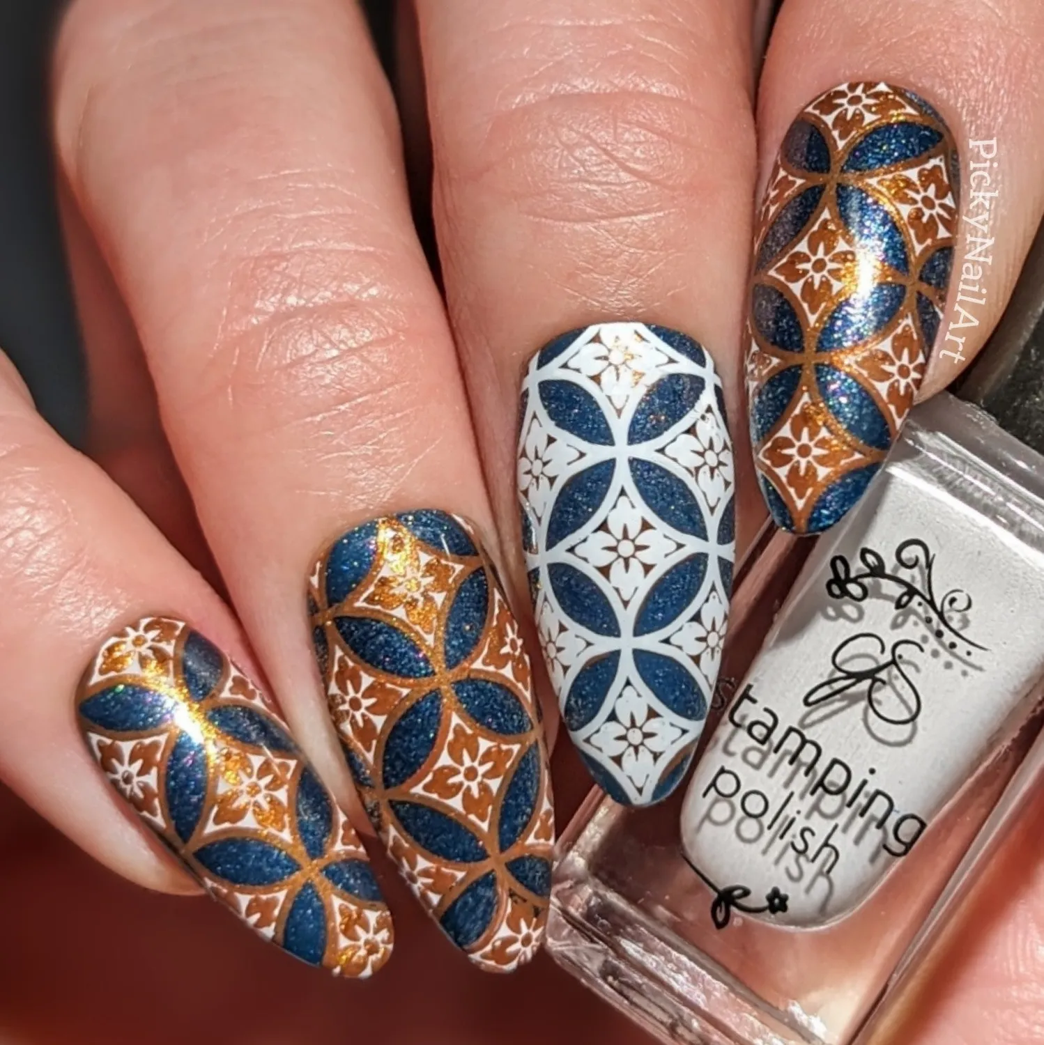 Full Nail Fab Blissful Baroque CJS-338 stempelplade barok full nail