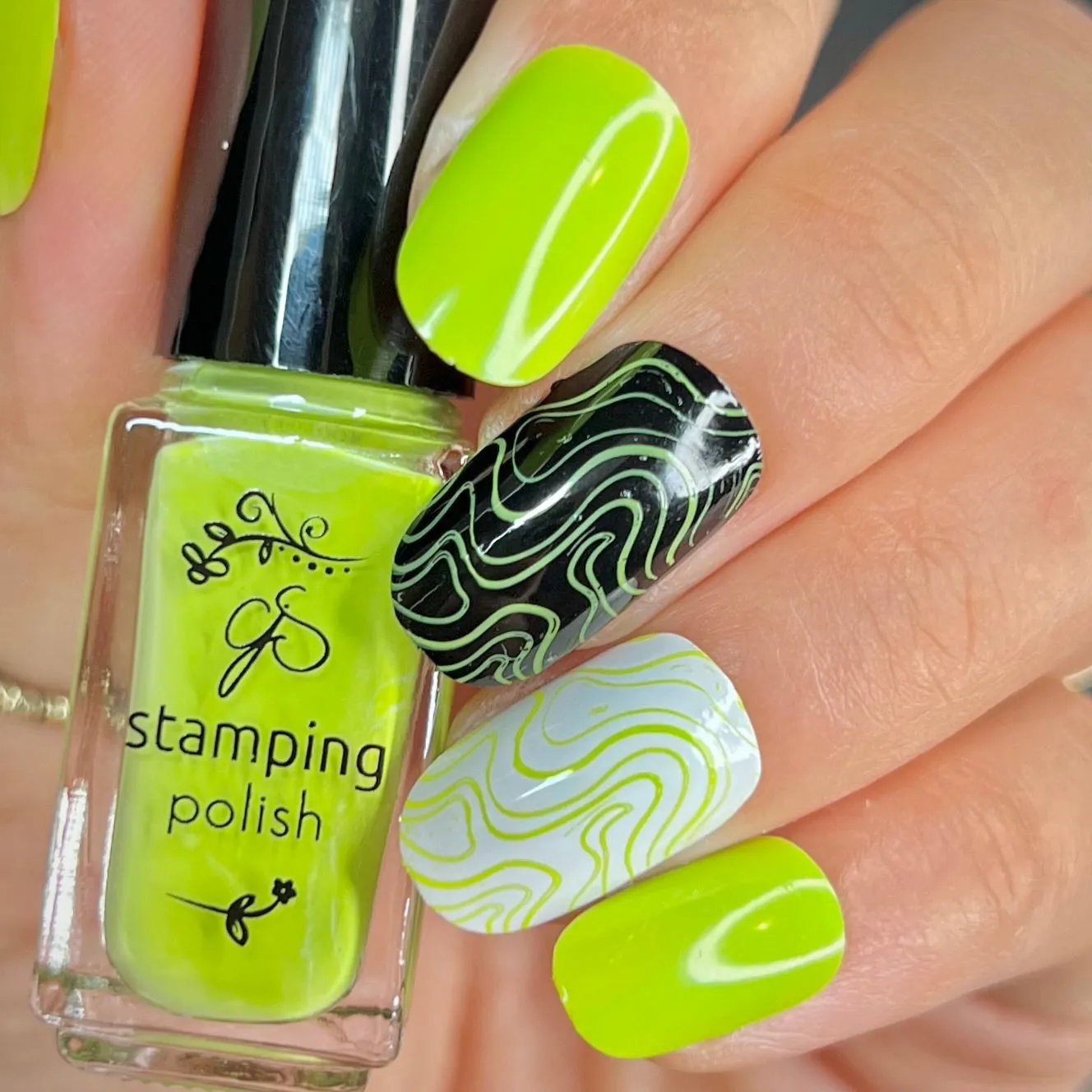 Clear Jelly Stamper 156 Green Ginger stamping lak grøn 5 ml