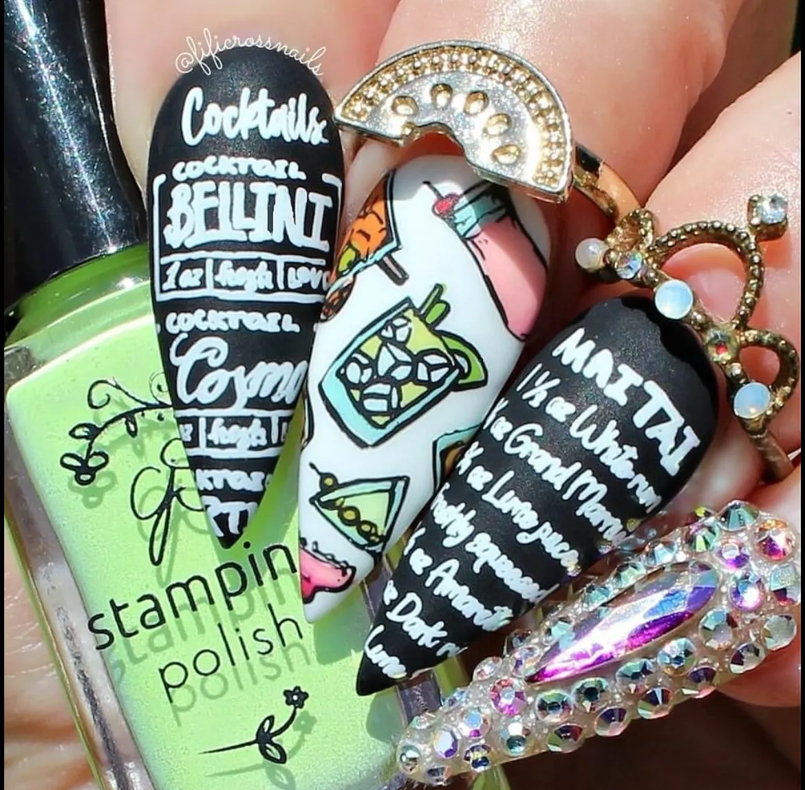 Clear Jelly Stamper CjS-367 Happy Hour stampingplade cocktail