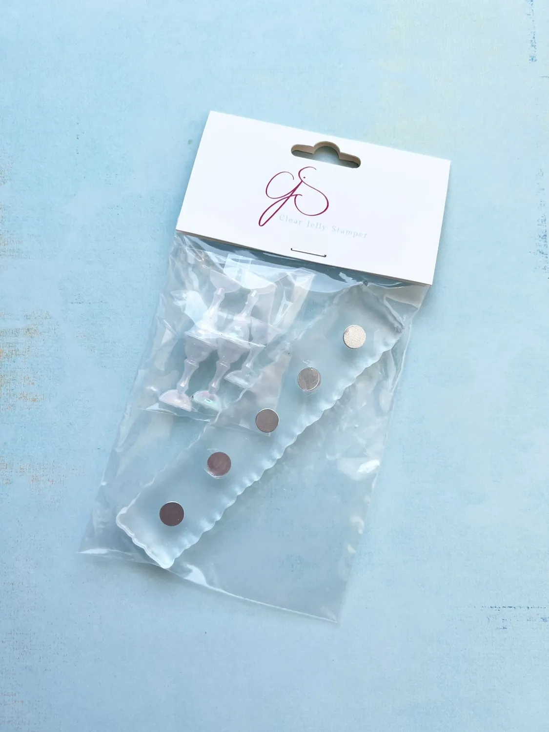 Clear Jelly Stamper 5 Tip holder akryl display natur