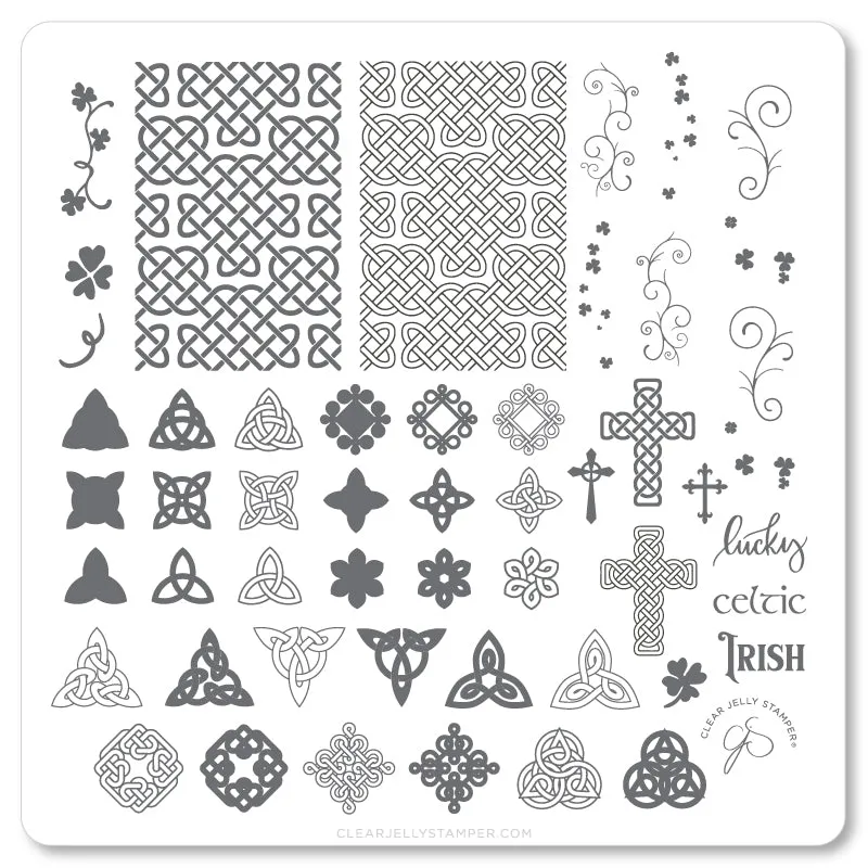 Clear Jelly Stamper CjSH-49 Celtic Charm stempelplade