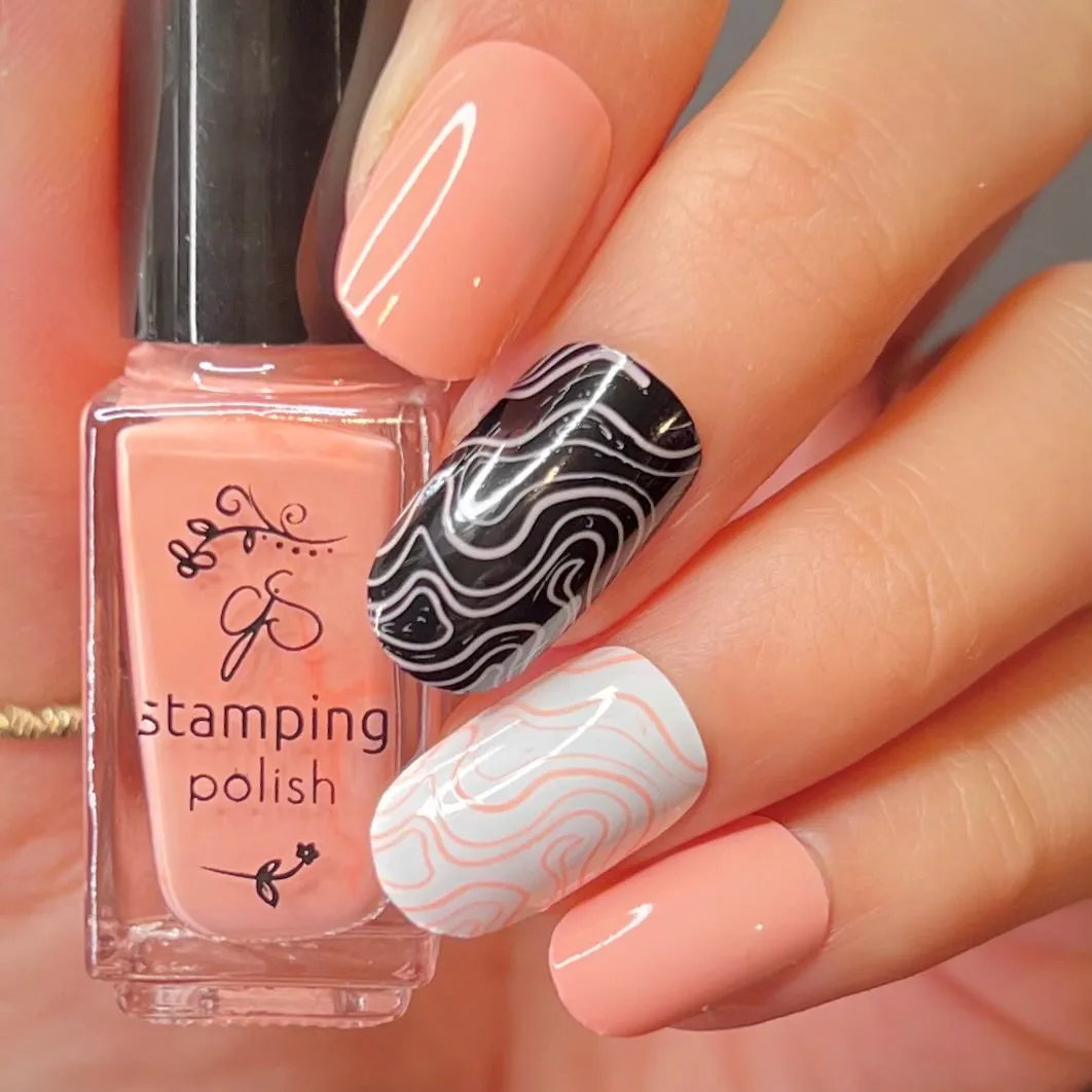 Clear Jelly Stamper 220 Peaches Cream stamping lak fersken 5 ml