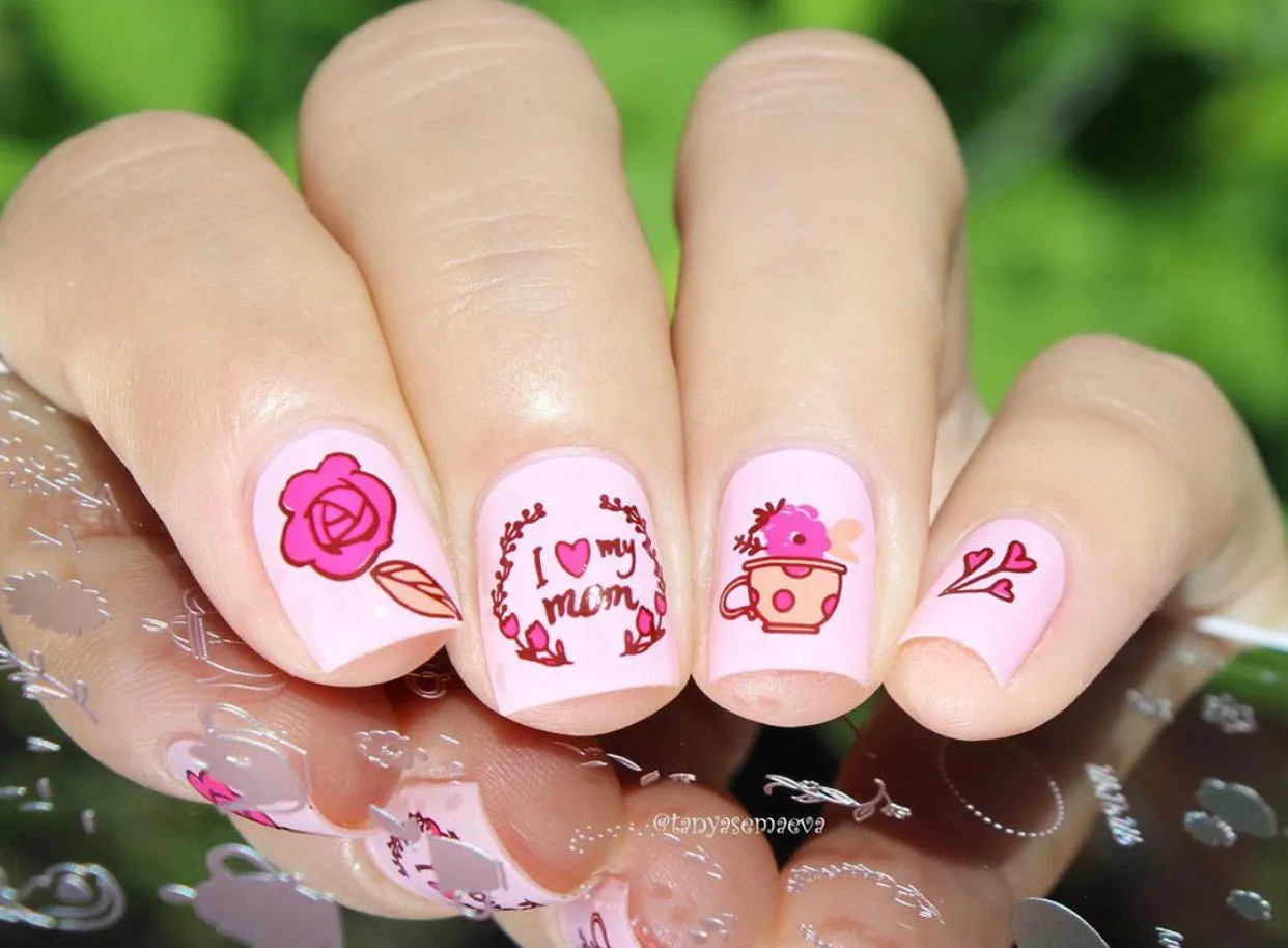 Clear Jelly Stamper CjSH-19 I Love My Mom stampingplade
