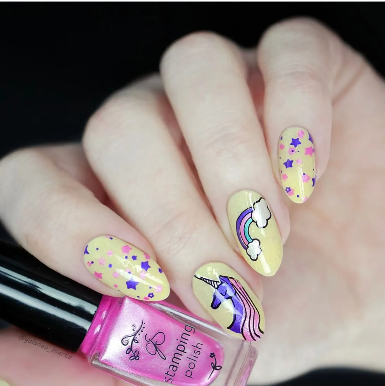 Clear Jelly Stamper LC-51 AlwaysBeAUnicorn stamping plate