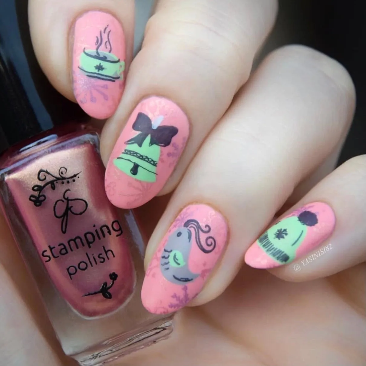 Clear Jelly Stamper Festive & Flirty C-35 stamping plade jul