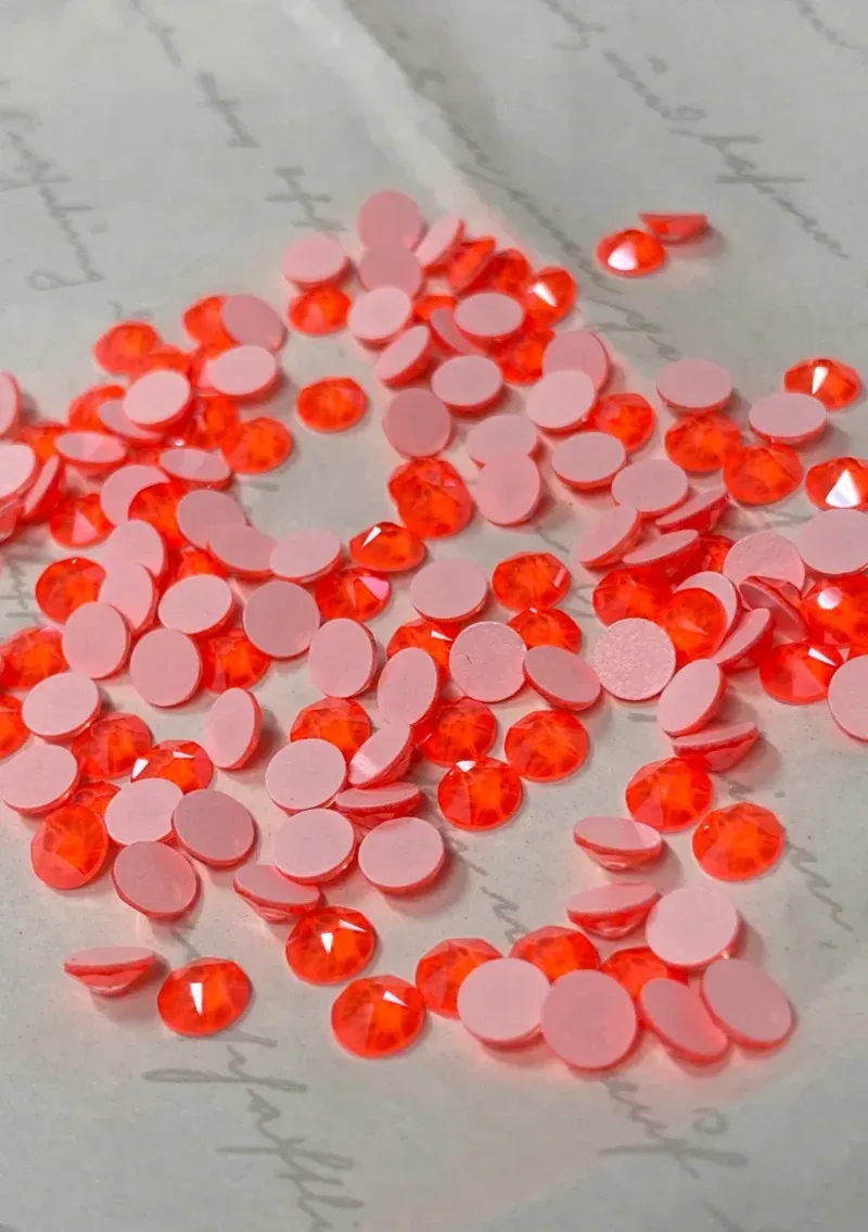 Beautystones Crystal Electric Orange neglekrystaller