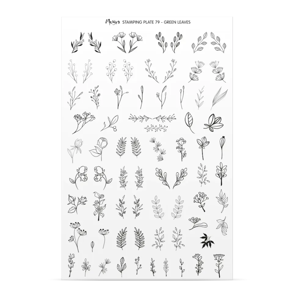 Moyra Try-on plate sheet No. 79 negleprøveark gennemsigtig