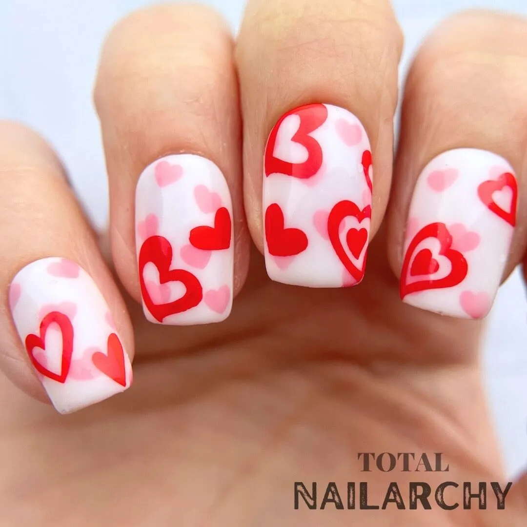 Clear Jelly Stamper CjSV-47 Heart's Desire stamping plade hjerter