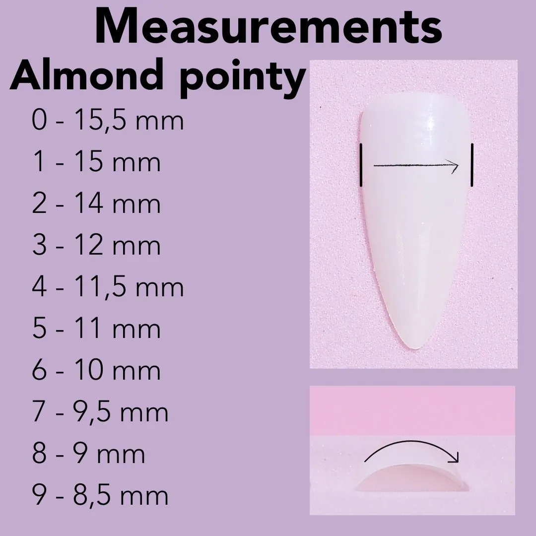 Moonflair Decoration Tips negletips almond medium 500 stk