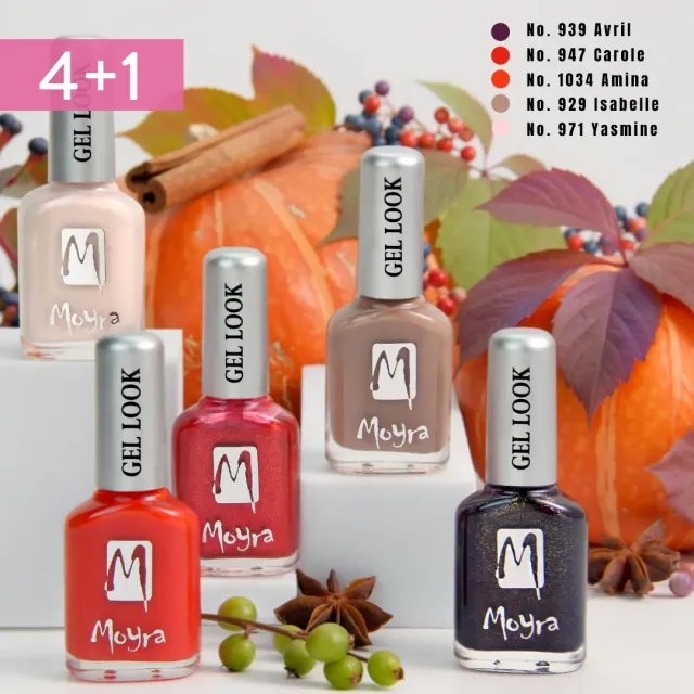 Moyra Gel Look Pumpkin Spice neglelak 5 x 12 ml gel-effekt
