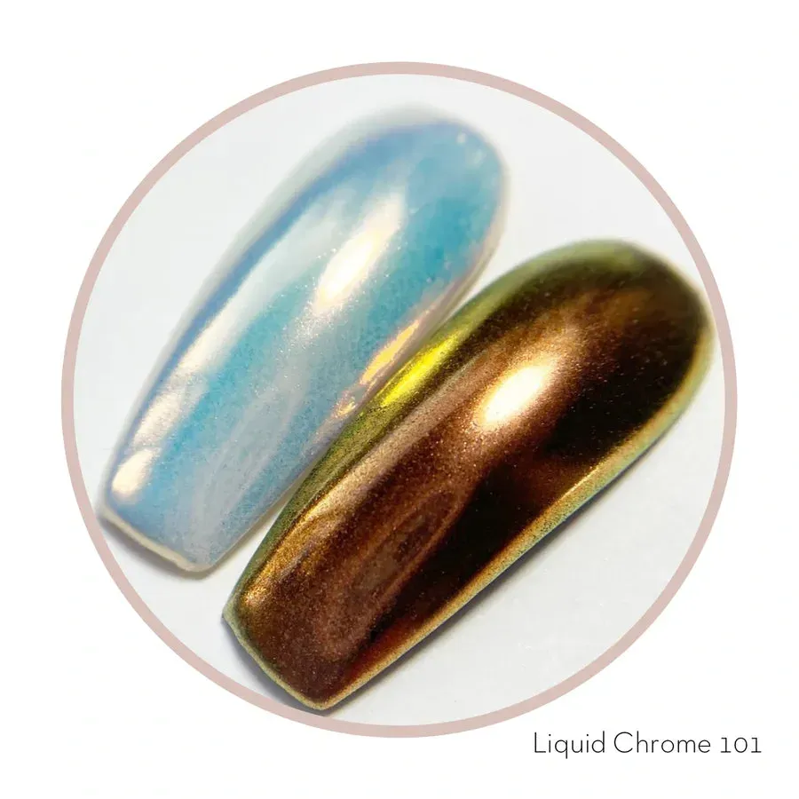Clear Jelly Stamper KoKo & Claire Liquid Chrome 101 negle chrome
