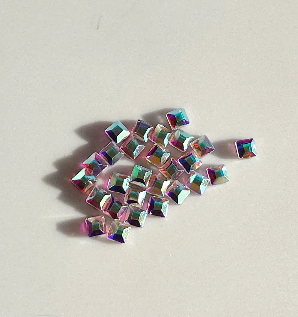Clear Jelly Stamper Gems neglepynt blandede former klar