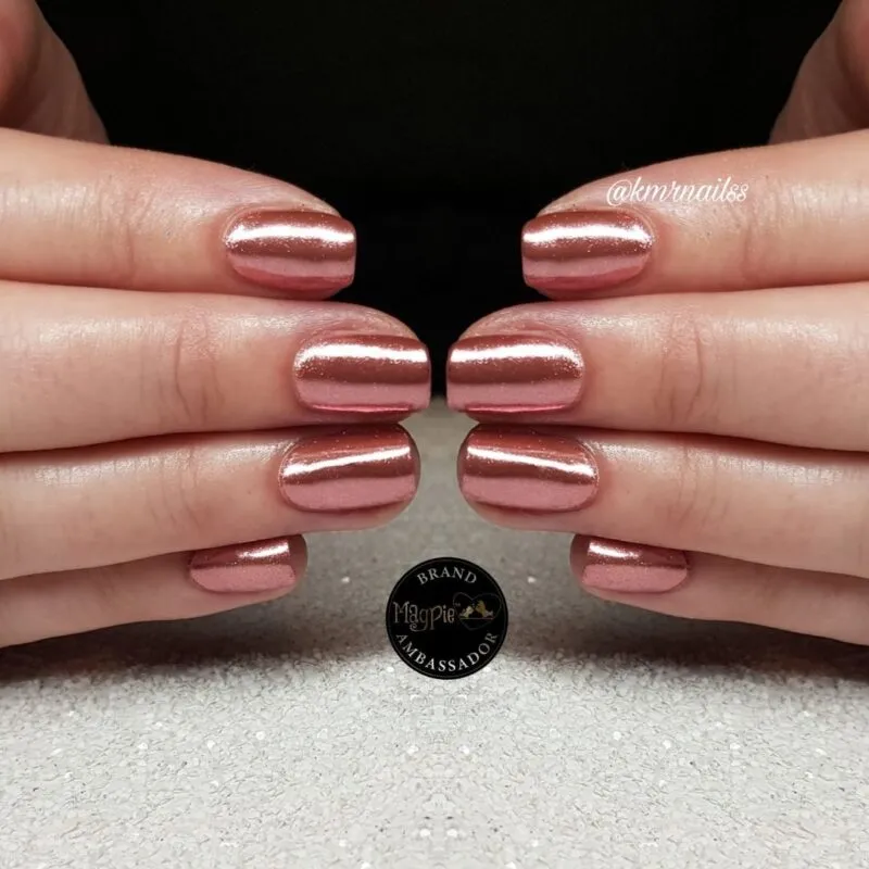 Indigo Nails Beautystones Rosetta Chrome neglepulver spejl