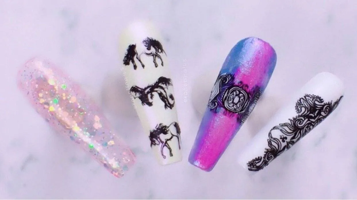 Clear Jelly Stamper CjS-107 Mythical Creatures stempelplade stor