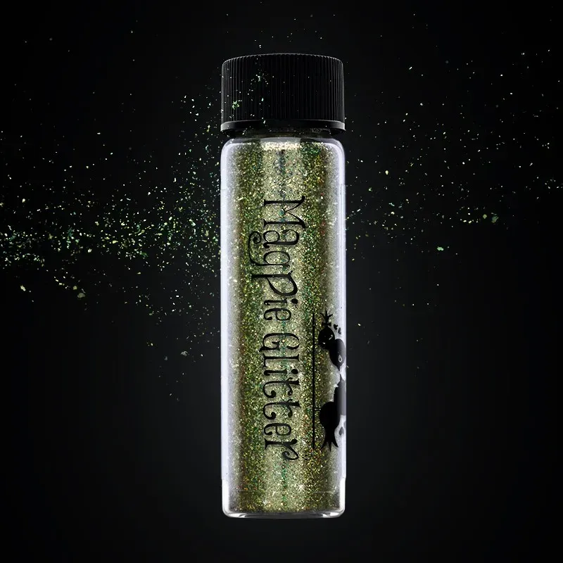 Indigo Nails Sage glitter til negle – støvet glans