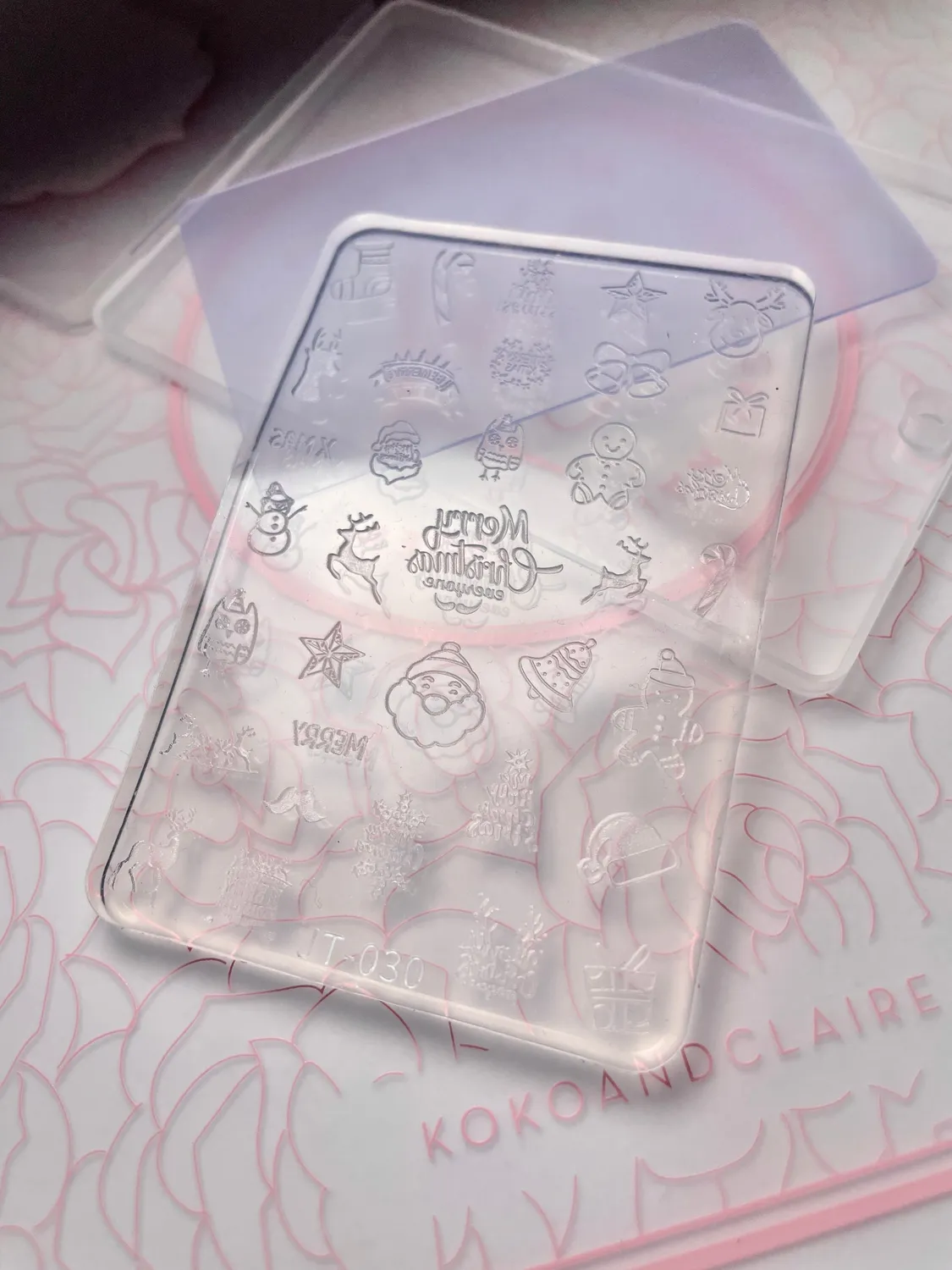 Clear Jelly Stamper KoKo Claire 3D gelform holiday snefnug