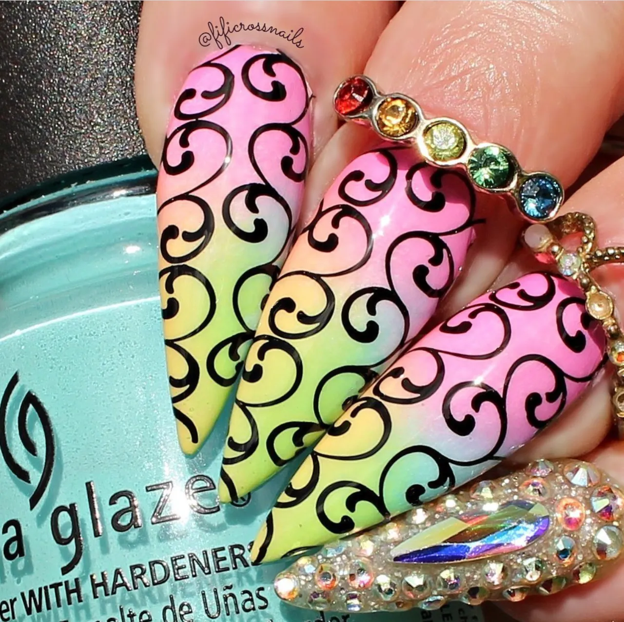 Clear Jelly Stamper English Garden Swirls CjS-173 stampingplade floral