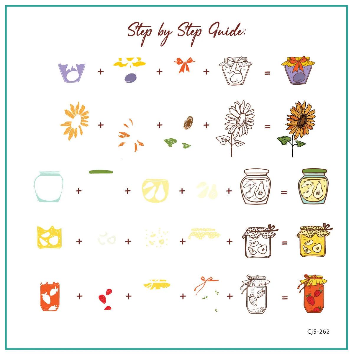 Clear Jelly Stamper CjS-262 That's My Jam stamping plade 8x8 cm