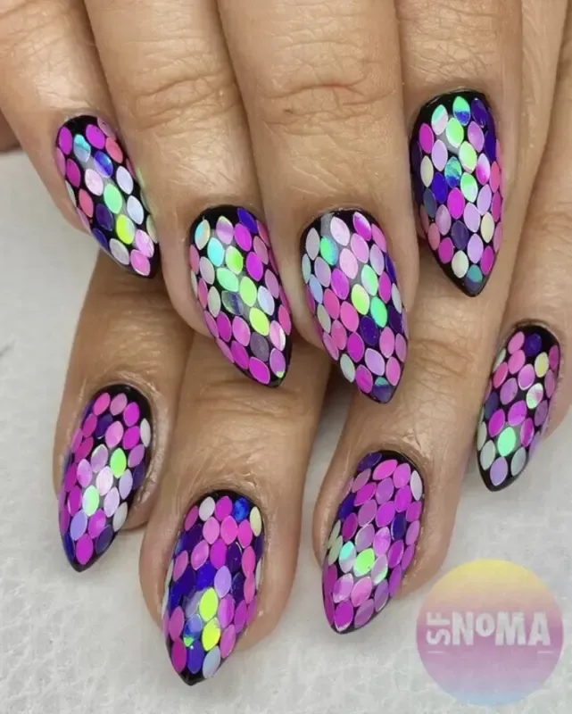 Indigo Nails Pink Petals negleglitter lyserød